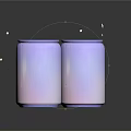Vibrant Pink Purple Gradient Beverage Cans With Blue Lids On Dark Background And Star Decorations