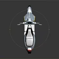 Modern Electric Scooter with Silver Body Black Seat and Rearview Mirrors in Sleek Design