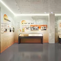 Historical Culture Museum Exhibition With Portraits Ancient Documents And Display Platform
