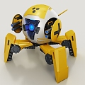 Electric toy mechanical fighter mechanical drone game character game character 3d model