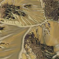 Scenic Garden Landscape Featuring Rolling Sand Dunes And Rocky Outcrops
