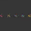 Colorful Bicycles with Various Styles and Different Colors Arranged in