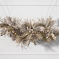 Hanging Floral Arrangement With Pampas Grass Ferns And Neutral Tones Decorative Plants