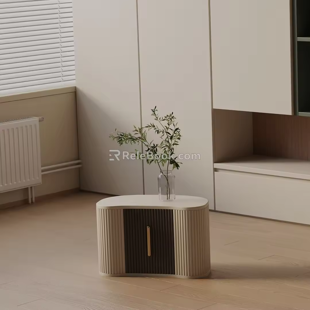 Modern bedside table 3d model