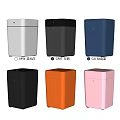 Public Facility Trash Bins with Multiple Colors and Modern Functional Design 3d model