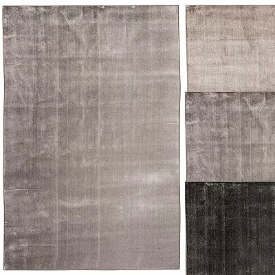Square Rugs with Modern Textured Patterns in Gray Dark and Light Color Tones 3d model