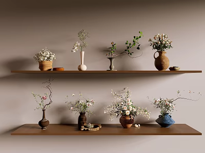 Vase Flower Art 3d model