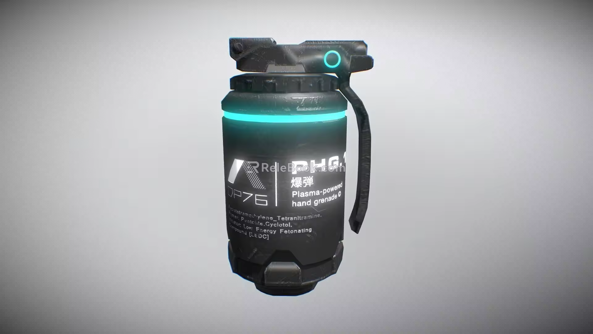 plasma-driven grenade 3d model