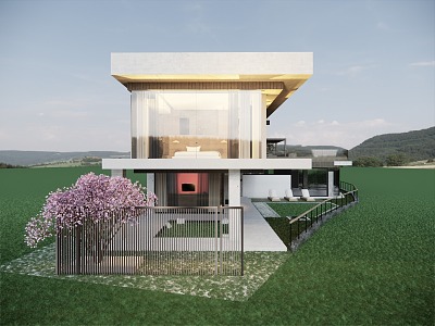 Modern Single-family Villa Rural Self-built House Rural Private House Villa Rural Self-built House Resort Hotel Mountain Villa Simple Villa 3d model