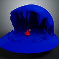 Modern Cartoon Scene Mountain Cave Cave Cave Cave 3d model