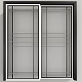 Modern Hinged Doors With Glass Panels And Multiple Design Styles For Interior Use 3d model