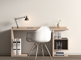 Desk and chair combination 3d model