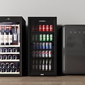 Freezer Red Wine Cabinet Freezer Bar Freezer Beverage Cabinet Single Door Refrigerator Mini Refrigerator 3d model