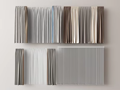 Modern Curtains 3d model