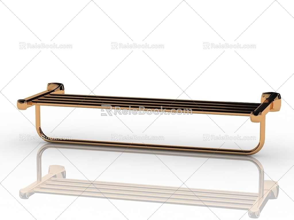 Modern towel rack 3d model