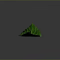 Fresh Green Plant Leaf With Visible Veins And Vibrant Texture Against Dark Gray Background