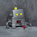 Modern robot cartoon robot 3d model