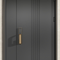 Modern security door entry door sub-door metal door 3d model