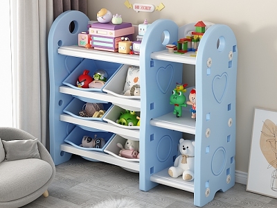 Children's toy rack model