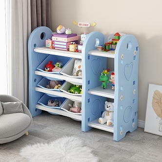 Children's toy rack 3d model