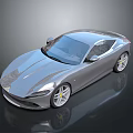 Sleek Silver Sports Car With Aerodynamic Design And Alloy Wheels