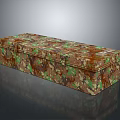 Camouflage Storage Box With Green And Brown Camo Pattern Design