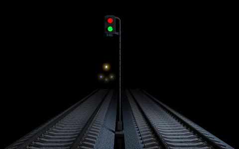 Railway signal lamp signal lamp traffic light lamp industrial device outdoor lamp railway track equipment facility transportation game park 3d model