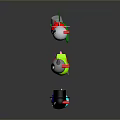 Expression package WeChat expression package cartoon expression cartoon face emoticon Yan text 3d model