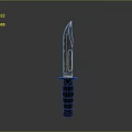 Modern Tactical Weapon Knife With Sharp Steel Blade And Textured Handle Grip