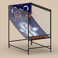 Indoor Entertainment Basketball Hoop Appliance With Automatic Ball Return System And Balls