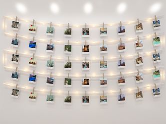 Modern photo wall 3d model