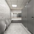 Public toilet Modern toilet 3d model