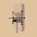 Modern Geometric Wall Light With Black Metal Frame White Shade And Ambient Lighting Fixture