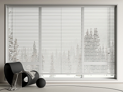 venetian blinds roman blinds roller blinds curtains 3d model