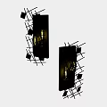 Modern Black Wall Sconce With Crystal Accents For Contemporary Home Lighting