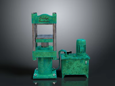 Efficient Bideli Industrial Hydraulic Press Machine With Motor And Control Unit 3d model