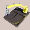 Intelligent manipulator mechanical arm robot 3d model