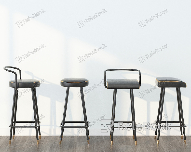 New Chinese Bar Chair Bar Chair Combination model