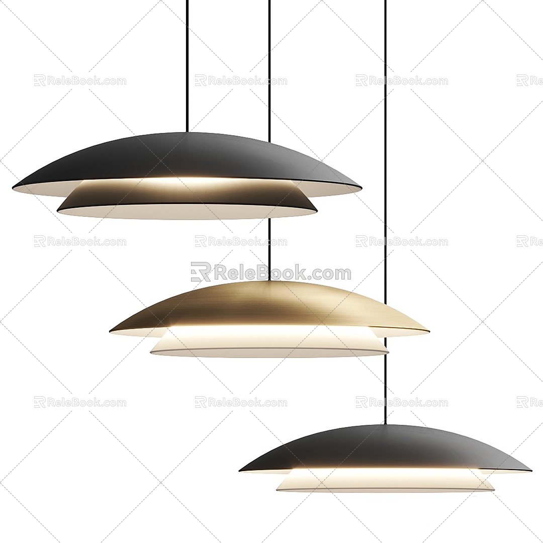 Modern chandelier 3d model