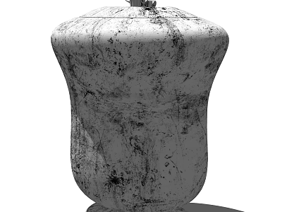 Decorative Ornament Set With Unique Textured Surface For Vintage Home Decoration 3d model
