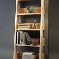 Dark And Light Wooden Bookcases With Multiple Shelves Holding Books Decorations Green Plants And Vase