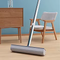 Efficient Cleaning Mop for Home Use in Living Room with Wooden Floor and Sofa Furniture