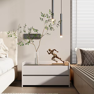 Modern chandelier bedside chandelier 3d model