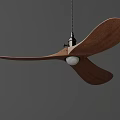 Modern Design Wooden Blade Ceiling Fan with Lighting for Stylish Indoor Home Decor 3d model