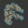 Medieval Castle Architecture With Connected Towers Bridges And Water Surroundings