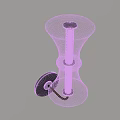 Modern Black Wall Sconce With Sleek Glossy Finish And Unique Curved Design