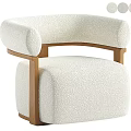 Modern Plush Accent Chair With Wooden Frame And Multiple Color Options
