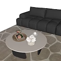 Round coffee table 3d model