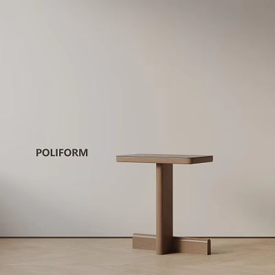 Poliform Modern Wooden Side Table With Minimalist Design And Stable Structure 3d model