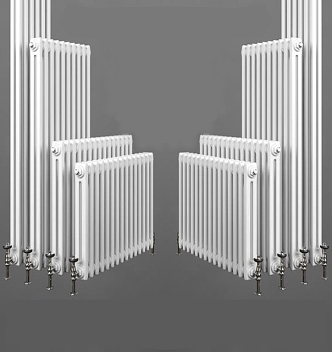 Modern heating pipe radiator 3d model